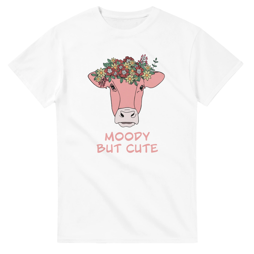 Rampestreker design - moody but cute hvit t skjorte 