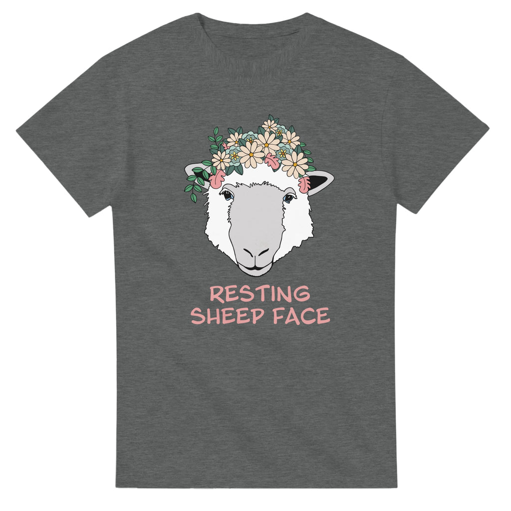 Rampestreker design t skjorte - resteing sheep face 