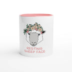 Resting sheep face - kaffekopp