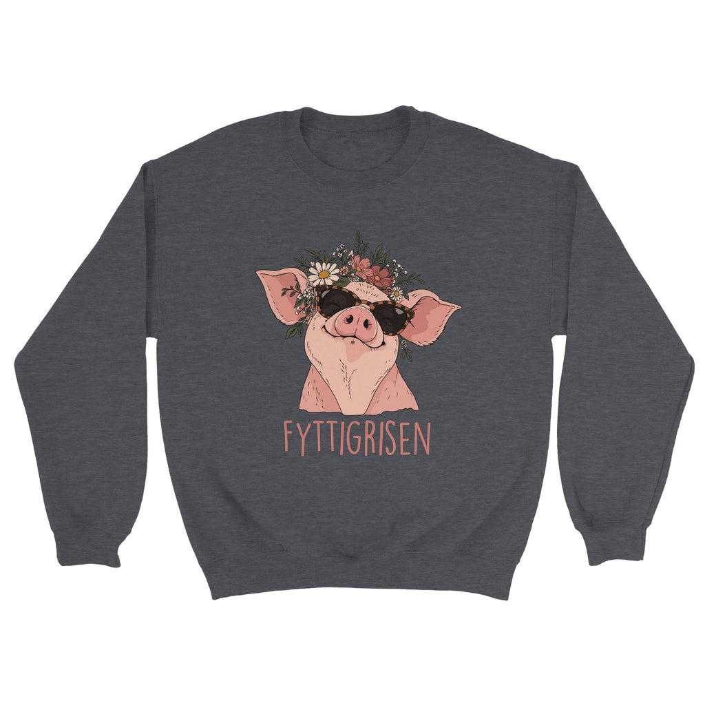 rampestreker design fytti grisen genser grå