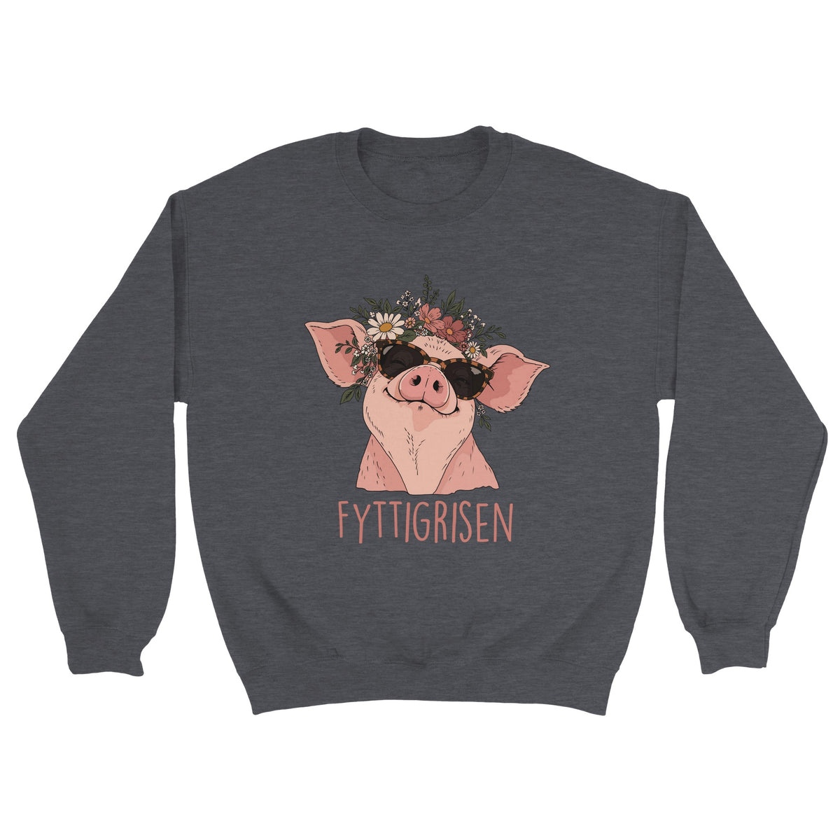 rampestreker design fytti grisen genser grå